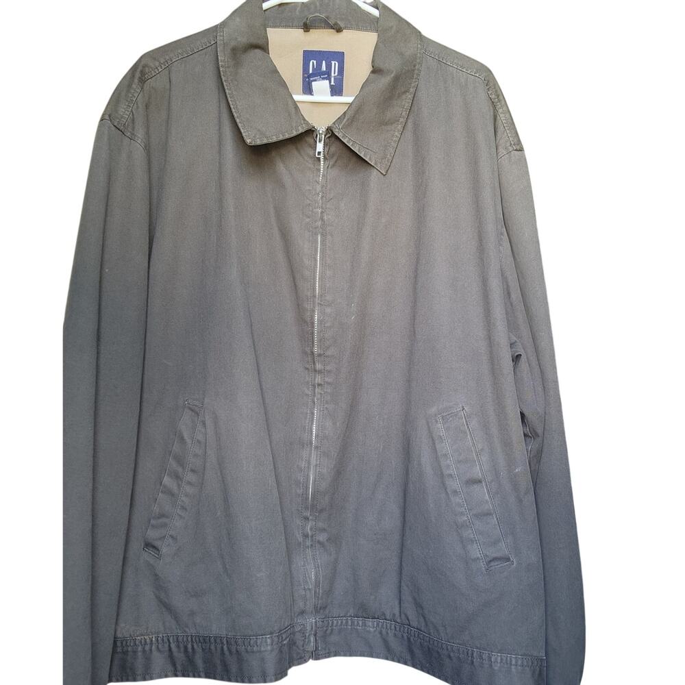 Vintage Gap Harrington Jacket Mens size XL Duck canvas Green Eclecticgrandpa Y2K
